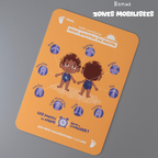 Carte zones mobilisées Tribu Minute’Mouv routines sportives enfant pour découvrir les parties du corps activité physique sans écran 2-3 ans