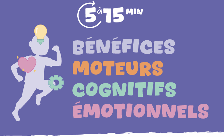 bénéfices du mouvement Tribu Minute'Mouv chez l’enfant : moteurs, cognitifs et émotionnels